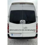 Beta Moda Hub Oto Cam Yazı Sözleri Ticari-Servis-Dolmuş-Panelvan Uzun Sticker Model 46