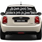 Beta Moda Hub Oto Cam Yazı Sözleri Ticari-Servis-Dolmuş-Panelvan Uzun Sticker Model 48