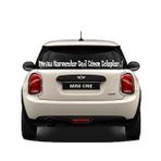 Beta Moda Hub Oto Cam Yazı Sözleri Ticari-Servis-Dolmuş-Panelvan Uzun Sticker Model 50