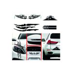 Beta Moda Hub Oto Dikiz Kanat Monster Pençe Bagaj Sticker Siyah 4 Lü Paket