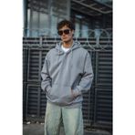 Beta Moda Hub Oversize Tam Fermuarlı Uzun Kol Hırka - Gri