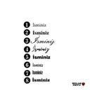 Beta Moda Hub Özel İsim Yazı Oto Sticker Siyah