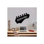 Beta Moda Hub Rock'N Roll Music Dekoratif Genç Odası Duvar Sticker Çıkartma Siyah