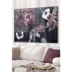 Beta Moda Hub Şakayık Çiçek| Çiçek Temalı Dekoratif Ve Modern Cam Tablo | 50X70 Cm