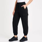 Beta Moda Hub Siyah Jogger Eşofman Altı Rahat Kalıp, Kargo Cepli, Lastikli Paça, Günlük Spor Pantolon - Siya - 2XL