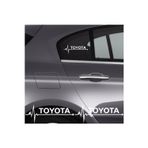 Beta Moda Hub Toyota Verso İçin Uyumlu Aksesuar Oto Ritim Sticker 2 Adet 20*9 Cm