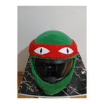 Beta Ninja Kaplumbağa Peluş Kask Kılıfı Ninja Turtles Motosiklet Kask Aksesuarı