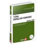 Beta Yayınları Türk Borçlar Kanunu Ağustos 2024 - Cep Kanunları Serisi