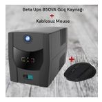 Betaups 850Va Line İnteractive Ups Kesintisiz Güç Kaynağı (7/20 Dak-12V/9Ah*1)