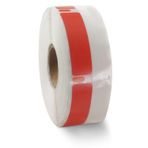 BETCKEY Dymo 30346 (1/2" x 1-7/8") Kütüphane Barkod Etiketleriyle Uyumlu Renkli Etiketler, Dymo LabelWriter Thermal 450, 4XL ve Zebra Masaüstü Yazıcıları ile Uyumlu [1 Rulo, 600 Etiket, Kırmızı]