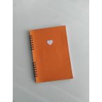 Beticraft Çizgili Defter, Okul Defteri, Not Defteri, Spiralli Ajanda Boy, A5 Boy Defter - Turuncu
