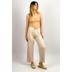 Betimoda Kadın Bol Kesim Bol Paça Rahat Oversize Ince Palazzo Pantolon - Bej - L - XL