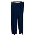 Betimoda Kadın Bol Kesim Bol Paça Rahat Oversize Ince Palazzo Pantolon - Lacivert - 2XL - 3XL