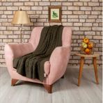 Betires Home TP17001 Haki Örgü Koltuk Şalı