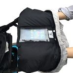 Betiteto polar bebek arabası, bebek arabası için kışlık donma önleyici eldiven, koşucu, bebek arabası için, suya dayanıklı, ısıtma hediyesi, ebeveynler ve bakıcılar için (Siyah)