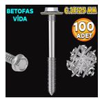 Betofast Vidasi 6.3X125 Mm Paket 100 Adet Sivri Uclu Cati Panel Beton Agac Vidasi