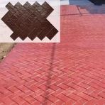 Beton kalıpları, ağır desenli beton damgalama matı, kaldırımlar ve yollar için doğal taş tuğla dokusu, zemin ve duvarlara baskı için gerçekçi kalıp (jue