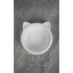 Beton Mama Kabı Kedi Köpek Mama Kabı - Beyaz