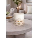 Betonique Stone Beton Kütük Mum 10X11 - Beyaz - Gri