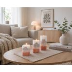 Betonique Stone Modern Minimalist Iskandinav 3 Lü Set Beton Mum - Çok Renkli - 3'lü