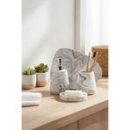betonmall 4 Parça Mermer Desenli Beton Banyo Seti | Sabunluk Diş Fırçalık Tepsi Modern Dekor