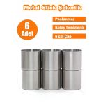 Betonmall 6’Lı Bioethanol Yakıt Haznesi - Paslanmaz Metal Masaüstü Şömine Yanma Haznesi - Ateş Çukuru İç Maçası