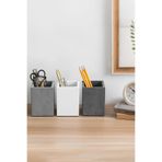 betonmall Beton Kalemlik 3’lü Set | Modern Dekoratif Organizer, Vazo, Saksı, Diş Fırçalık