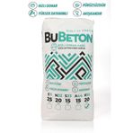 betonmall BuBeton Profesyonel Beton Harcı Hızlı Donan Premium Taş Tozu Saksı Döküm Hobi Harcı Beyaz 1 Kg