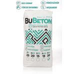 betonmall BuBeton Profesyonel Beton Harcı Hızlı Donan Premium Taş Tozu Saksı Döküm Hobi Harcı Beyaz 5 Kg