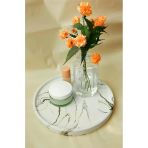 Betonmall Dekoratif 24 Cm Yuvarlak Mum, Saksı Ve Takı Tabağı, Mumluk, Organizer Tabak, Kase, Tepsi