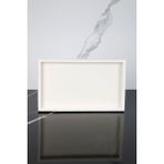 Betonmall Mermer Desenli Beton Sunum Tabağı Dekoratif Sunumluk Sunum Tepsisi 15 x 25 cm - Beyaz - 15 x 25 cm