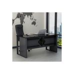 Betroya Boss Ofis Masası Antrasit Royal Mermer, Modern ve Şık Çalışma Masası (Sandalye Dahil Değildir)
