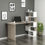 Betroya Luxe Çalışma Masası - Y: 120 cm D: 60 cm G: 144 cm - Meşe - Beyaz