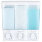 Better Living Ürünler 72350 Clear Choice 3 Odacıklı Duş Dispenseri, Beyaz