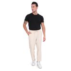 Betterco Pamuklu Slouchy Fit Basic Erkek Salaş Beli Lastikli Yüksek Bel Ince Yazlık Rahat Bilek Boy Pantolon