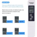 Betty Becky 2018 Yeni Tds Ec Metre Sıcaklık Test Cihazı Kalem 3 In1 Fonksiyonlu Iletkenlik Su Kalitesi Ölçüm Aracı Tds ve Ec Test Cihazı 0-5000PPM (Yurt Dışından) - Renkli