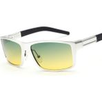 Betty Becky Aoron 2023 Erkek Polarize Güneş Gözlüğü Alüminyum Magnezyum Alaşımlı Çerçeve Gündüz Ve Gece Sürme Sürüş Moda Güneş Gözlüğü 8554 (Yurt Dışından) - Siyah - Beyaz