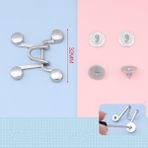 Betty Becky Çivisiz Papatya Desenli Kot Düğmesi/görünmez Bel Ayarlanabilir Çıkarılabilir Görünmez Toka/çıkarılabilir Metal Bel Ayarı Kot Için Perçin Kancaları (Yurt Dışından)
