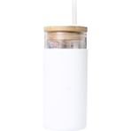 Betty Becky Ev Için Saman Yüksek Borosilikat Cam Taşınabilir Içme Bardağı ile Su Şişesi Anti-Haşlanma (Yurt Dışından) - Şeffaf - 250 ml
