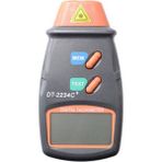 Betty Becky Fotoelektrik Takometre DT2234C+ El Tipi LCD Dijital Mini Lazer Takometre Gri Turuncu Pilsiz (Yurt Dışından)