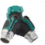 Betty Becky Hortum Ayırıcı Bahçe Y-Tipi 2 Yollu Boru Bağlantı Parçası Plastik Metal Su Vanası Yağmurlama Musluk Için Abd, Koyu Yeşil KITCHENTOOL01 (Yurt Dışından)