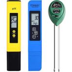 Betty Becky Paket Ph Ölçer Tds Ppm Ölçer ve 3'ü 1 Arada Toprak Ph Test Cihazı Ph/ec Ev, Bahçe, Çim, Çiftlik Için Dijital Kit (Yurt Dışından)