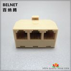 Betty Becky RJ11 Telefon Bir Ila Üç Çıkışa Ayırıcı 4 Baş Telefon Adaptörü Aracılığıyla Bir Telefon Hattını Üç Hatlı Konnektöre Bağlar (Yurt Dışından)