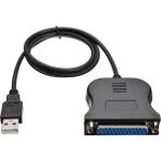 Betty Becky USB Paralel Yazıcı Kablosu Adaptörü 25 Pin Paralel Bağlantı Noktası USB 2.0 Yazıcı Dönüştürücü Kablosu Ieee 1284 Bilgisayar Pc Için (Yurt Dışından)