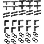 Bettyabecky 1/2 Inç Boru Dikenli Konnektörler Için Sulama Bağlantı Parçaları Kiti (Rain Bird 16MM .520 Id) Damlama Veya Yağmurlama Sistemleri (Yurt Dışından)