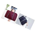 BETUFIARY 2 Parça Katlanabilir Seyahat Spor Çantası, Katlanabilir Spor Çantası, Seyahat Çantaları, Hafif Taşıma Çantaları, Gece, Tatil, Alışveriş, Hafta Sonları, Gezi, Spor Salonu için Uygun (Şarap