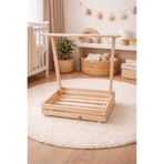 Betüş Home Ahşap Kasa Ahşap Bebek Kırk Sepeti