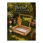 Betüş Home Ahşap Kasa Ahşap Bebek Sepeti Düzenleyici
