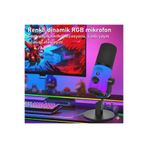 BETWEEN ZX-777 RGB USB-C/XLR Dinamik Masaüstü Mikrofon Kardiyoid Oyuncu Podcast Yayıncı Stüdyo Tipi
