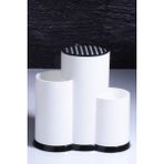 Bev Kitchen Tezgah Üstü Bıçaklık Kepçelik ve Kaşıklık Düzenleyici Organizer - Açık Beyaz